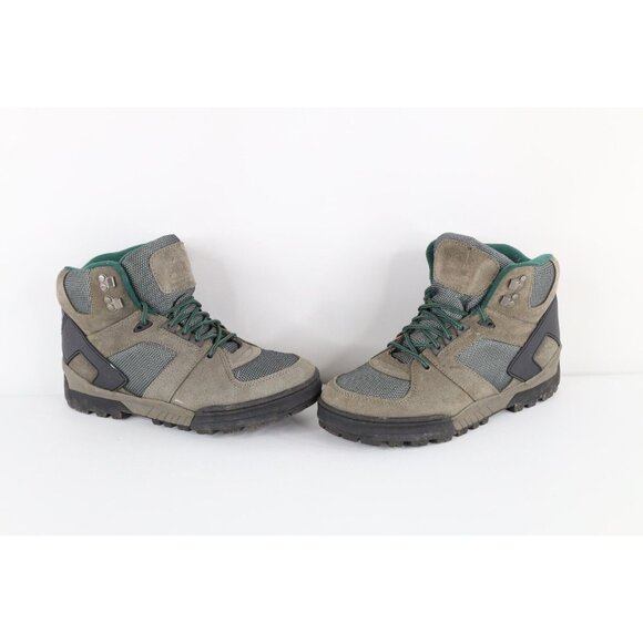 Vtg 90s Streetwear Mens 11 Distressed Suede Leather Padded Ankle Hiking Boots main image 9